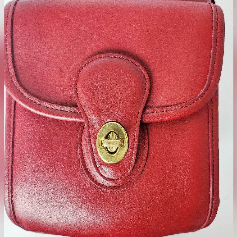Coach Vintage 9992 Handle Backpack Red glove Tanned Leather - Picture 7 of 16